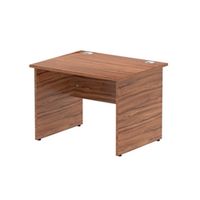 impulse 1000800 rectangle panel end leg desk walnut - mi001959