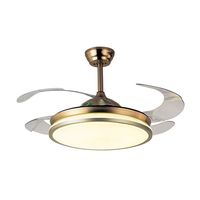 bel air dune ventilador de techo con luz y mando a distancia 72w 108cm aspas retractiles bronce