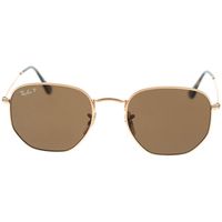 ray-ban gafas de sol occhiali da sole hexagonal rb3548n 00157 polarizzati para hombre