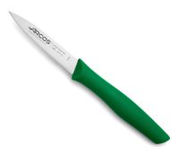 cuchillo mondador acero inoxidable 85 mm mango polipropileno verde