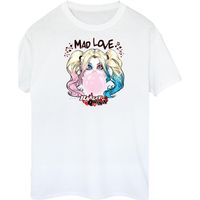 dc comics camiseta manga larga mad love para mujer