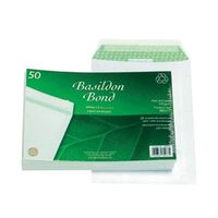 basildon bond c5 envelopes pocket peel and seal 120gsm white 50 pack