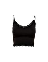 top only vicky lace seamless cropped negro mujer