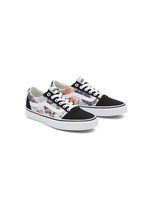 zapatillas vans ward wate mujer negro estampado