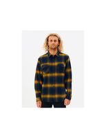 camisa rip curl count flannel hombre blue-yellow