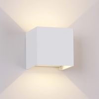 aplique de exterior led davos 3000k 2x6w