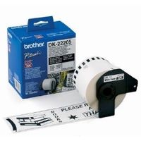 etiquetas cinta continua brother blanca dk22205 63mm ql-500a ql-500bw ql-560 ql-570 ql-580n ql-1050