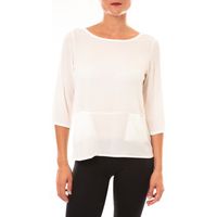 la vitrine de la mode blusa by la vitrine top k598 blanc para mujer