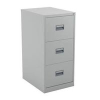 legato steel 3 drawer filing cabinet - grey ref tcs3fc-gr