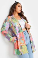 limited collection blazer naranja y verde estampado barroco mujer curvy y tallas grandes limited collection