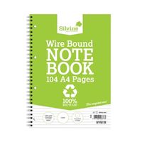 silvine everyday notebook recycled wirebound punched