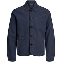 jack  jones chaquetas 12202812 linen hybrid blazer-dark navy para hombre