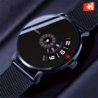 nueva tendencia de alta tecnologia reloj moderno resistente al agua para hombre y correa de malla versatil y duradera reloj de hombre para deporte jovenes estudiantes ideal para regalar