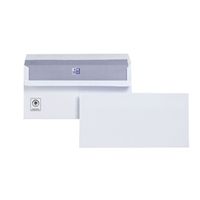 plus fabric envelopes wallet 110gsm dl white pack 250 - m23270