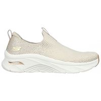 skechers mocasines arch fit dluxe beige para mujer