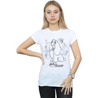 disney camiseta manga larga lady and the tramp para mujer