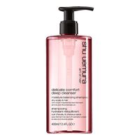 champu delicate comfort - 400 ml - shu uemura - champu equilibrante e hidratante para el cabello y el cuero cabelludo secos yo sensibles