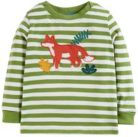 frugi fox stripe easy-on top