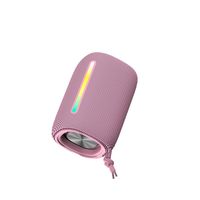 altavoz bluetooth forever bs-10 led pink color rosa