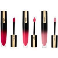 loreal pintalabios set of 3 liquid lipsticks laque signature - 311 be bril para mujer