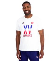 le coq sportif - camiseta blanca para hombre - france rugby m blanco