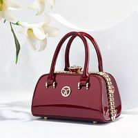 bolso de mano elegante y brillante para mujeres bolso de lujo con adornos de pedreria moderno bolso de cuero sintetico con correa para el hombro