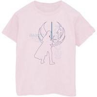 disney camiseta manga larga jedi master balance para mujer