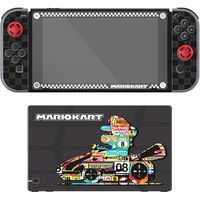 pdp palay and protect skins mario kart edition doble vinilo y 2 grips de joystic para nintendo switch