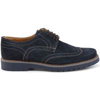 duca di morrone zapatos bajos tancredi - suede blue para hombre