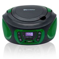 roadstar cdr-365ugr radio cd digital portatil usbaux verde