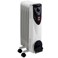 fm br-10 radiador de aceite bajo 5 elementos 1000w blanco