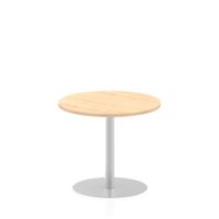 italia 800mm poseur round table maple top 725mm high leg