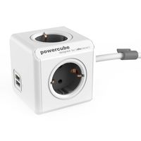 powercube extended usb 4 tomas  2 usb 15m gris