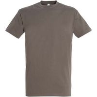 sols camiseta imperial camiseta color zinc-100 algodon semi-peinado para mujer