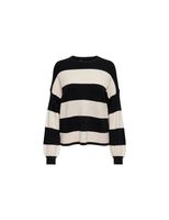 sudadera only atia stripe black mujer