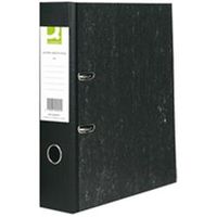 q-connect lever arch file paperbacked a4 marbled black pk10  kf20001