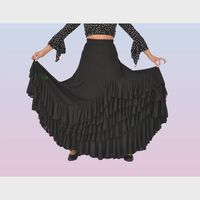 falda profesional flamenca con 5 volantes