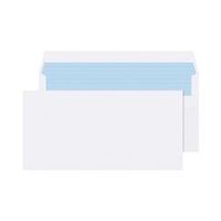 q-connect dl envelopes plain wallet self seal 80gsm white 1000 pack