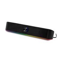 phoenix ohmios barra sonido rgb 6w rms bt  bluetooth  usb  aux  botones tactiles