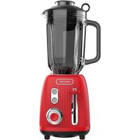 cecotec power black titanium retrored batidora de vaso retro 4 cuchillas 15l 1200w roja