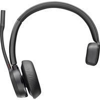 poly voyager 4310-m uc auriculares monoaural inalambricos negros