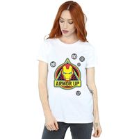 marvel camiseta manga larga armor up para mujer