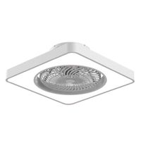 universal blue solano 7048w ventilador de techo con luz y aspas ocultas 24w blanco