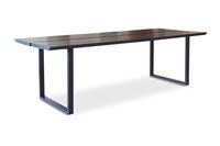 mesa de comedor de madera de fresno negro