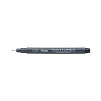 pentel pointliner pigment liner 05mm black pack of 12 s20p-5a