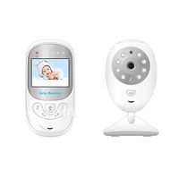 24 pulgadas de monitor de bebe inalambrica digital de dos vias de la musica ligera de deteccion de temperatura de la vision nocturna de