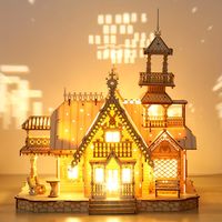 rompecabezas de madera 3d para adultos modelo de construccion de villa diy rompecabezas 3d con luz led incorporada kits de manualidades diy regalos de cumpleanos navidad decoracion del hogar