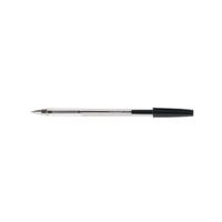 q-connect ballpoint pen medium black pack of 20 - kf34042