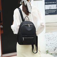 mochila clasica de color solido versatil para viajes de mujeres almacenamiento diario mochila de uso diario para hombres y mujeres