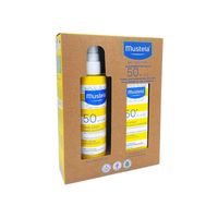 mustela pack spray solar 50 spf 200 ml  leche solar 50 spf 40 ml